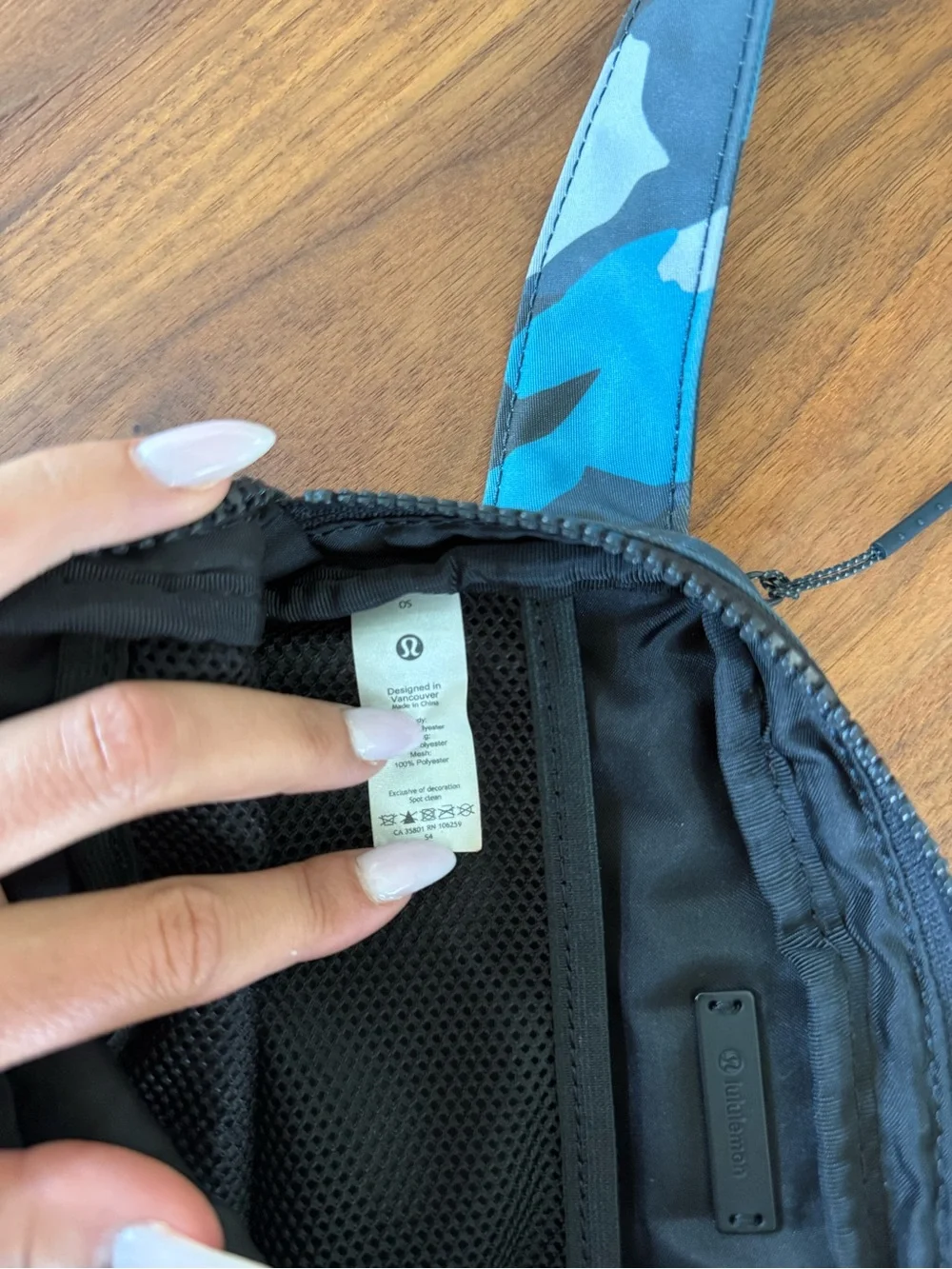 Lululemon Everywhere Belt Bag 1L Blue Camo Crossbody Fanny Pack